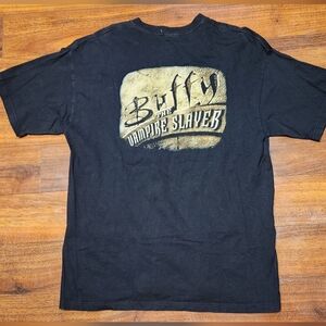 1999 Buffy the Vampire Slayer Logo T Shirt Men’s XL Double Sided Warner Bros VTG